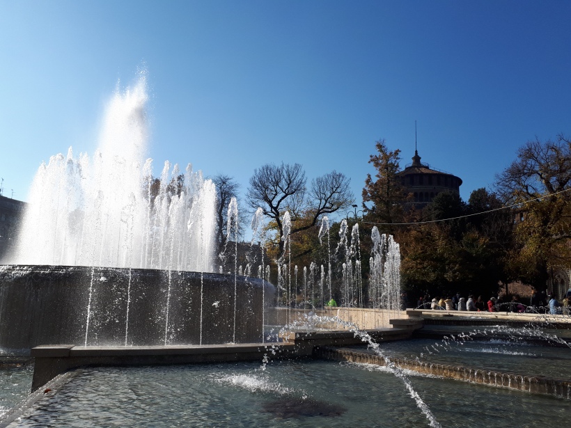 Fountain at Sforza Castle